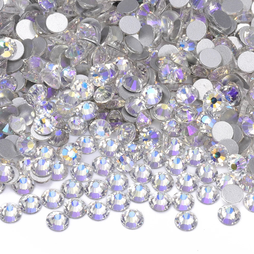 SS3-SS30 Top Quality Glass Flat-Back Rhinestones