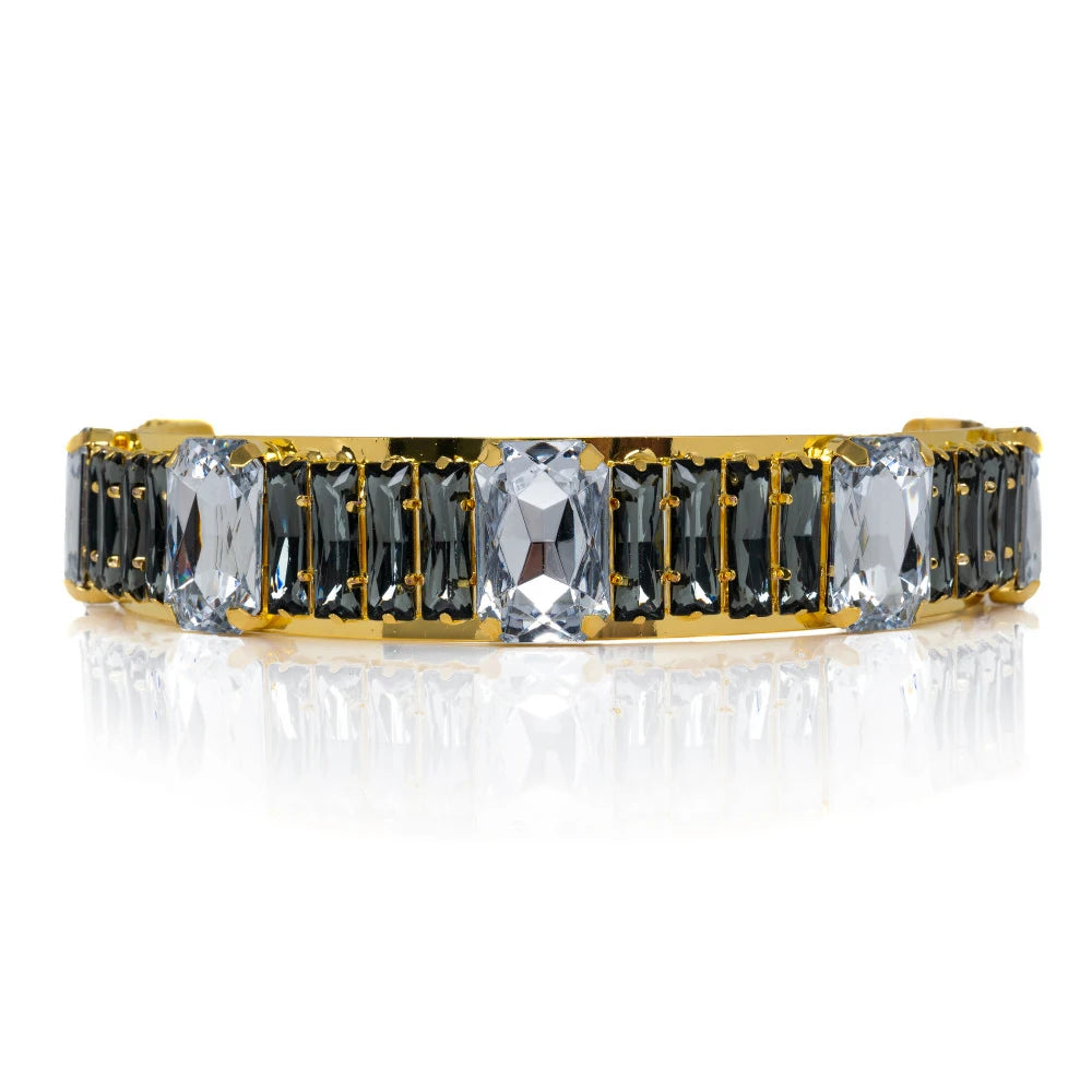 Oversized Square Rhinestone Choker