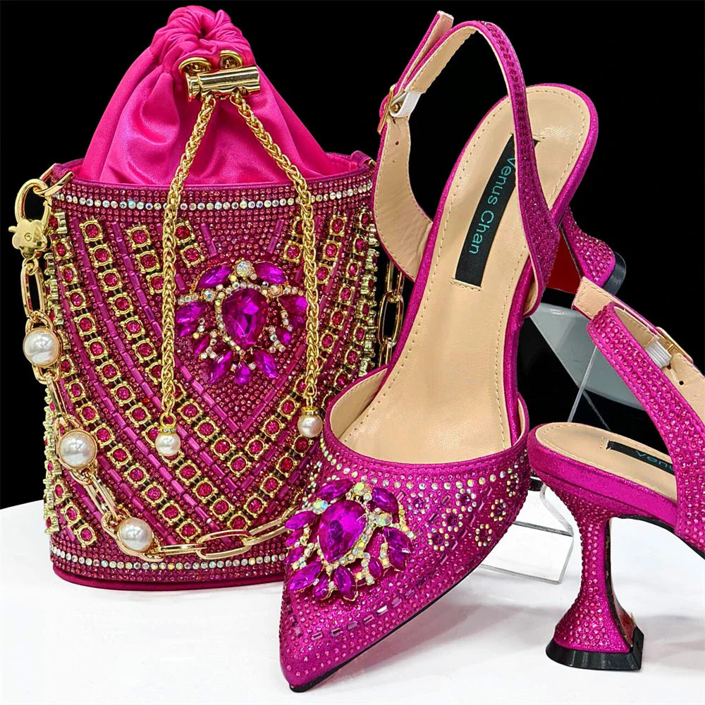 Italian Shoes and Bags Matching Set for Women INS New