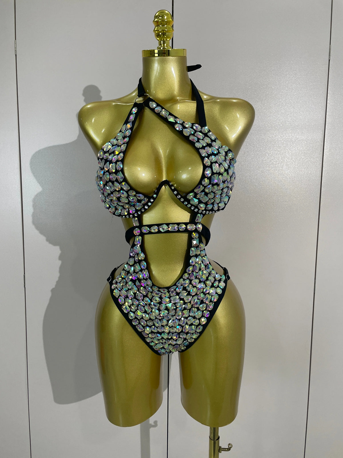 Gold Crystal Performance Bodysuit