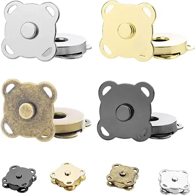 Magnetic Snap Fastener Clasps & Buttons for Bags, Purses & DIY Crafts