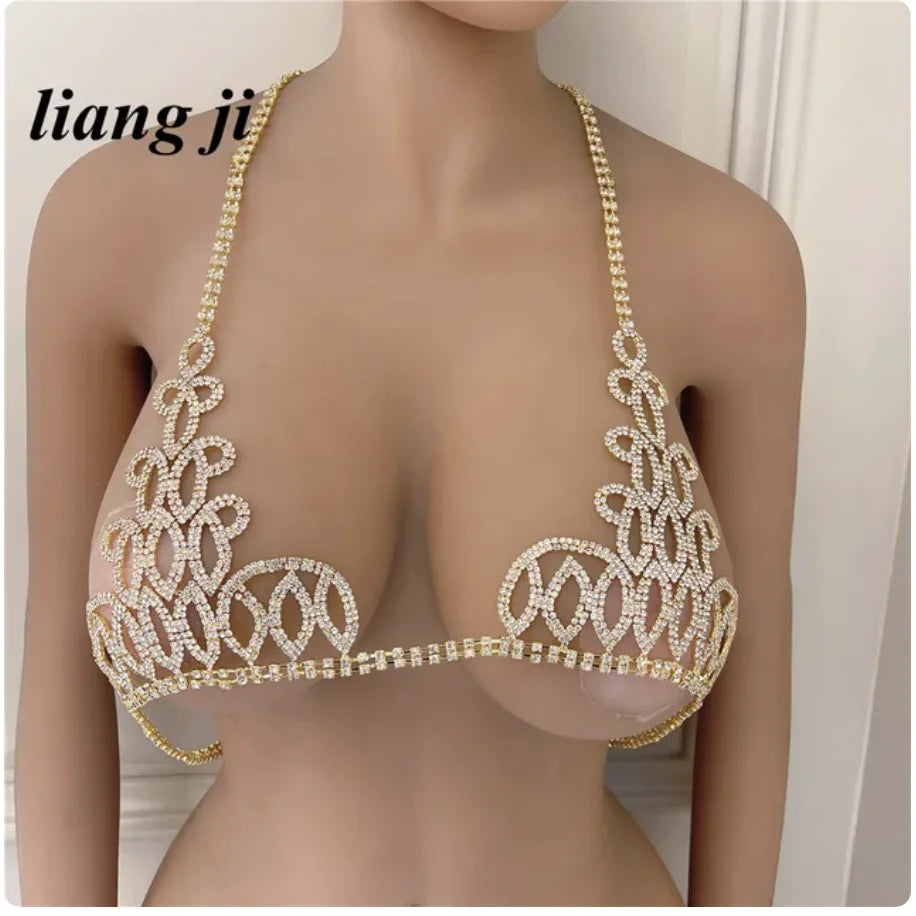 Crystal Bikini Bra & Thong Body Jewelry