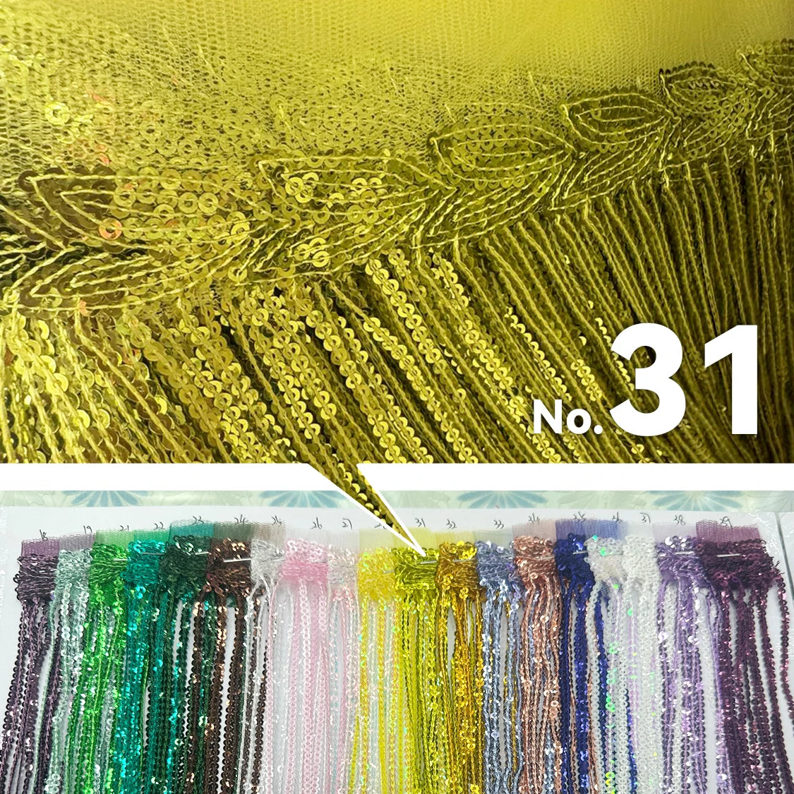 Premium Sequin Fringe Trim (20CM)