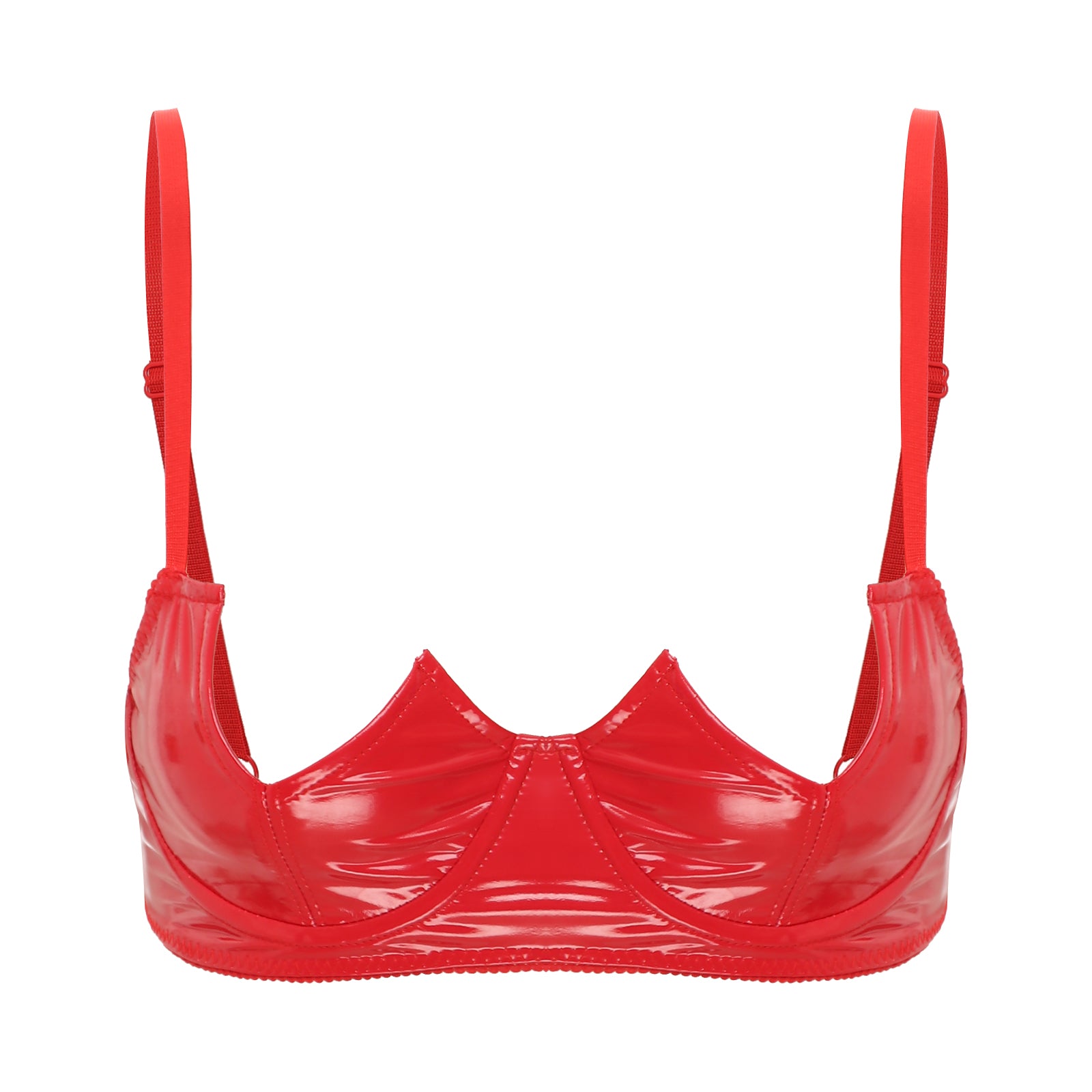 V-Notch Underwired Open Chest Bra Top