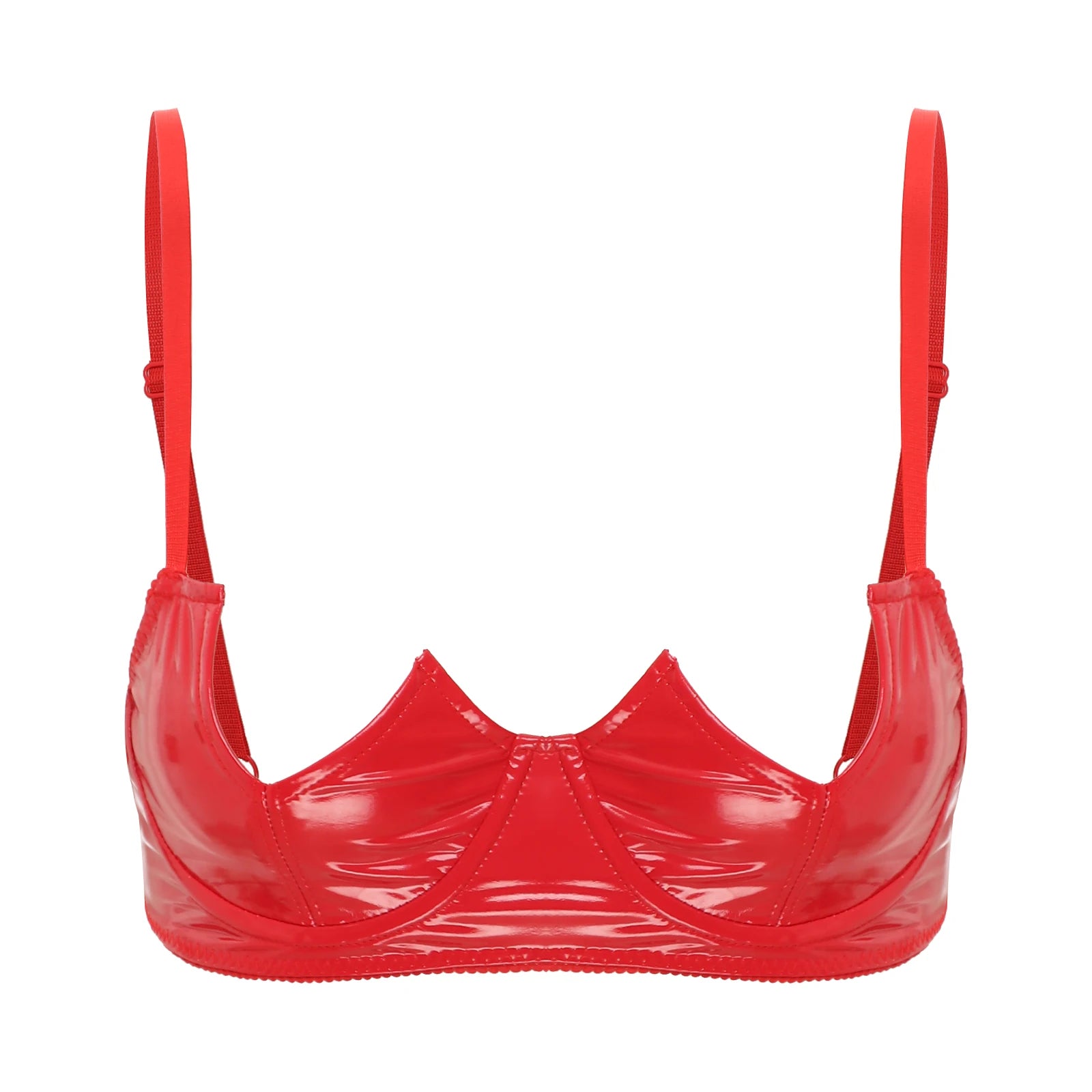 V-Notch Underwired Open Chest Bra Top
