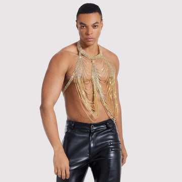 Openwork Metal Costume Body Chain