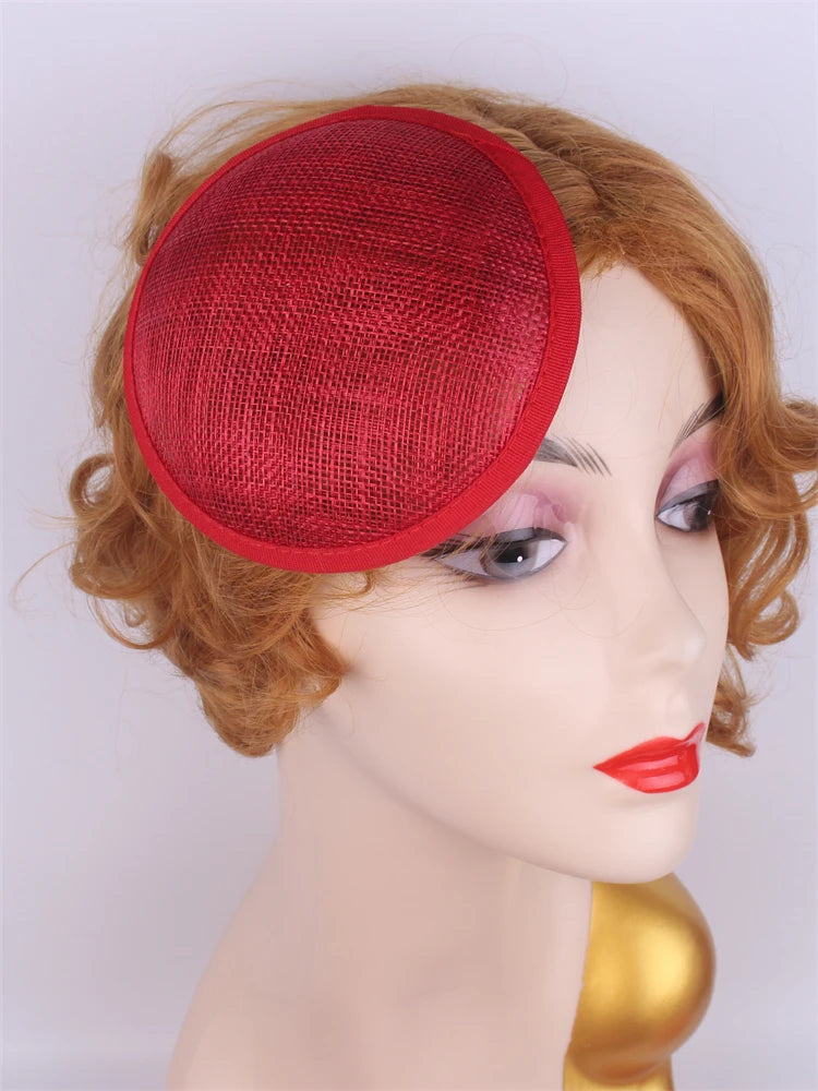 13cm Round & Teardrop Sinamay Fascinator Base DIY Millinery Headpiece Mold