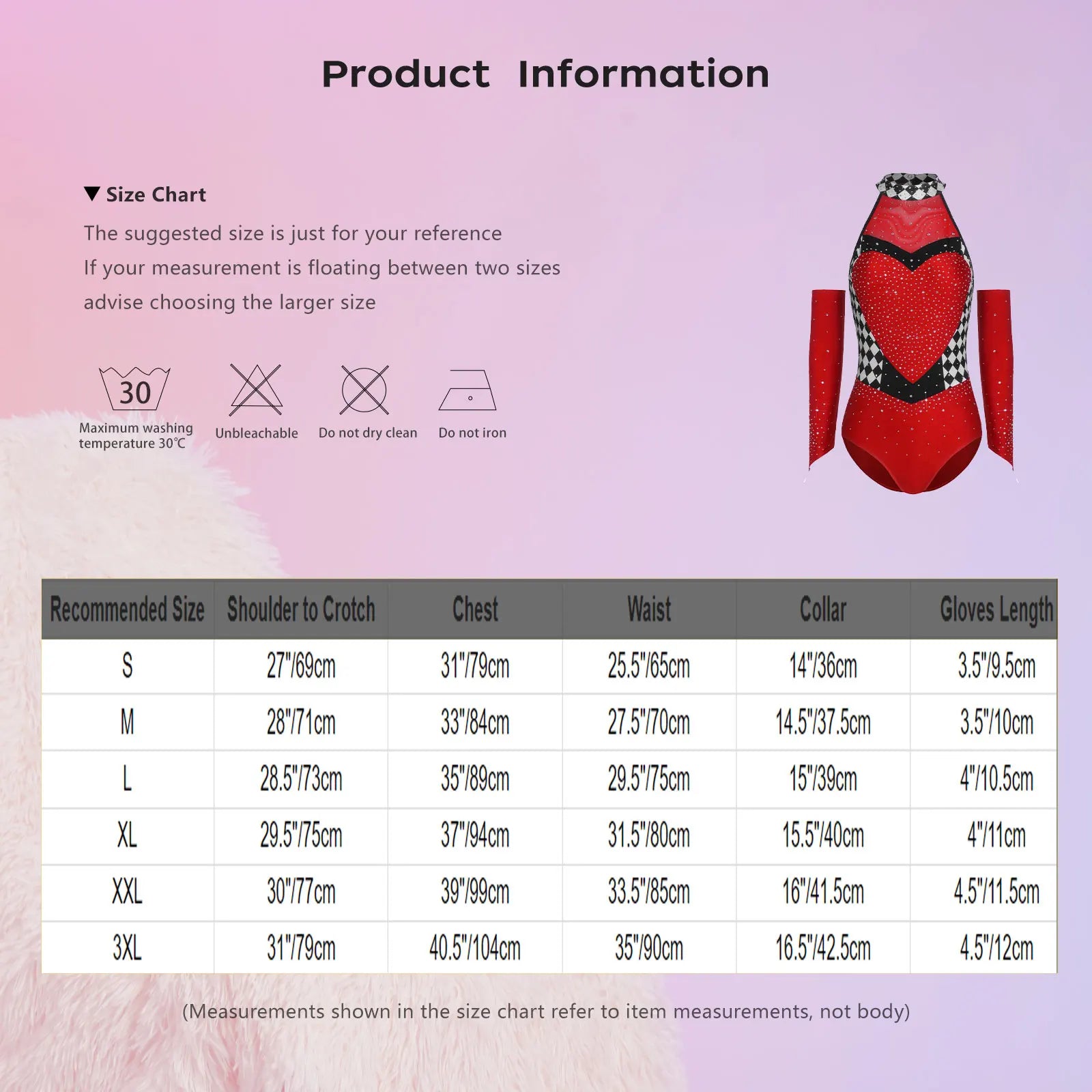 Queen of Hearts Rhinestone Halter Bodysuit & Sleeves Checkered Circus Stage Costume Set