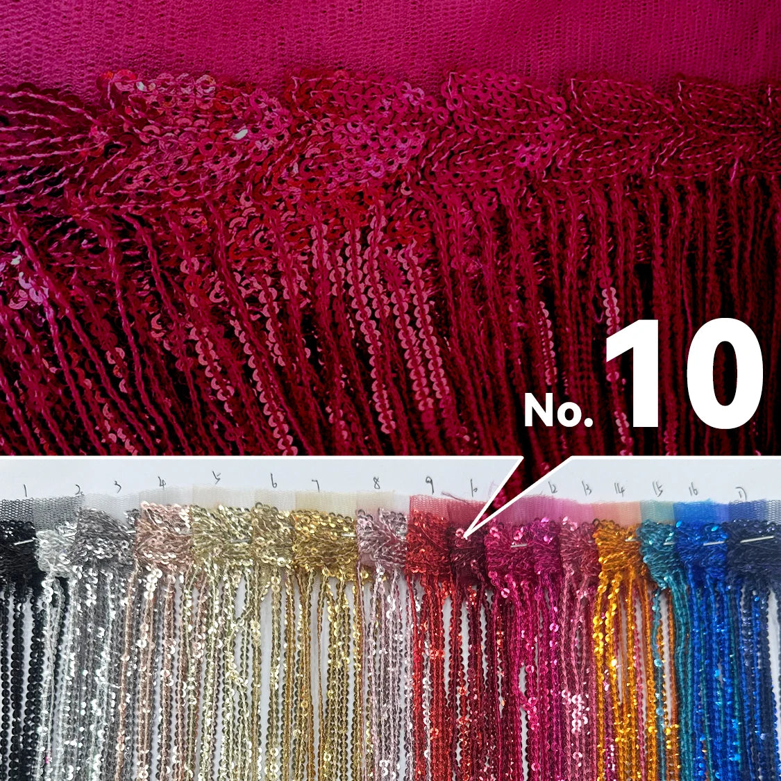 Premium Sequin Fringe Trim (20CM)
