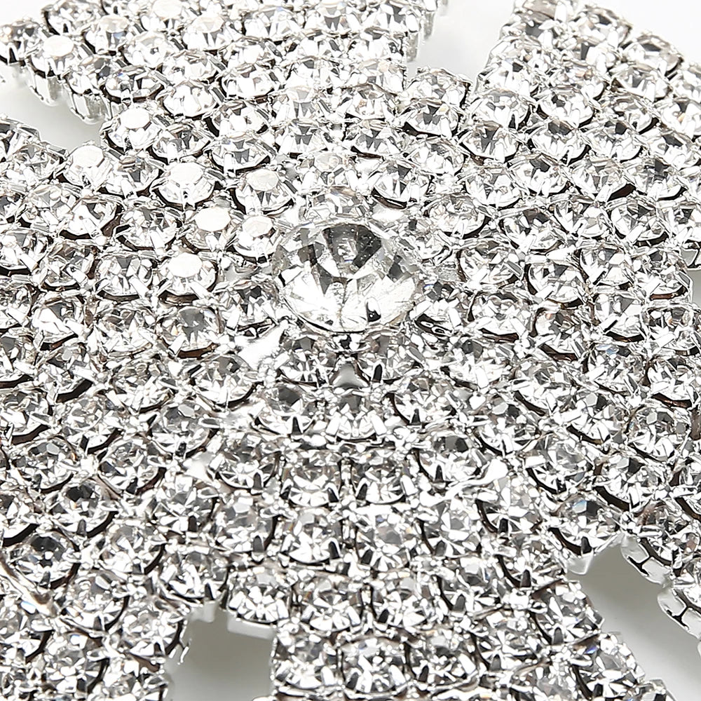 Sparkly Rhinestone Geometric Reusable Nipple Pasties Self-Adhesive Breast Covers