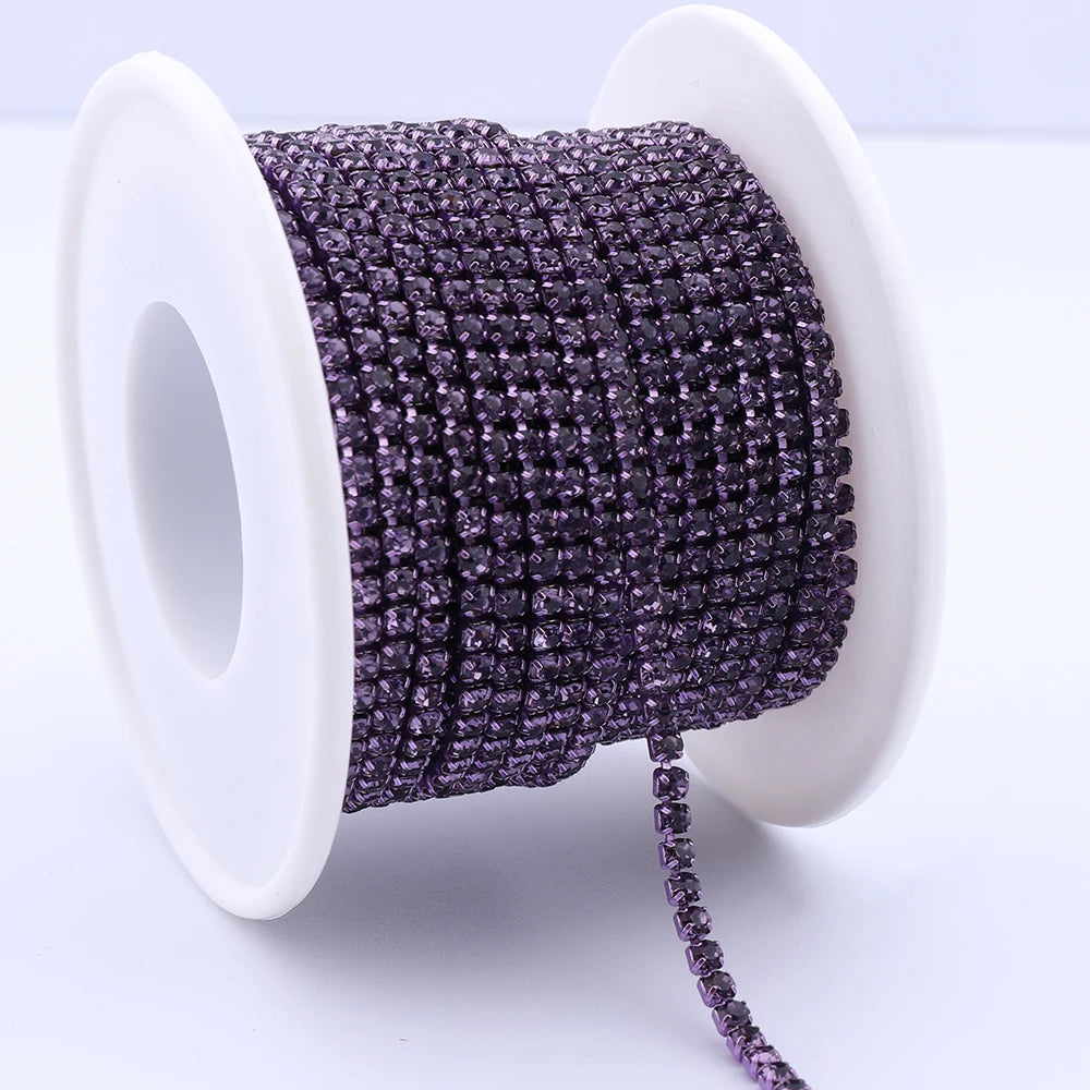 The Stardust Sparkle Chain – Deluxe Crystal Rhinestone Cup Chain Trim