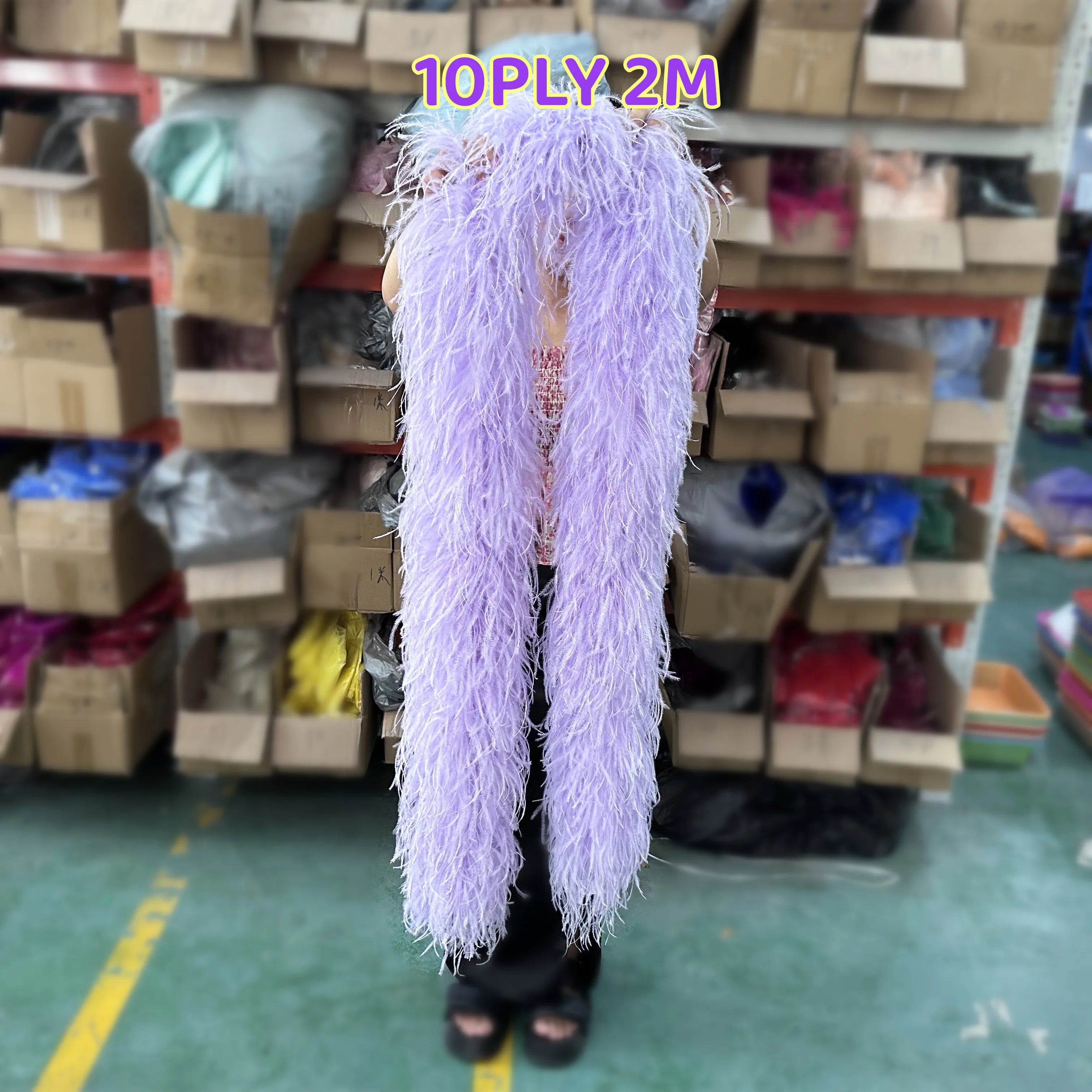 Multi-Ply Ostrich Feather Scarf Boa (2 Meters)