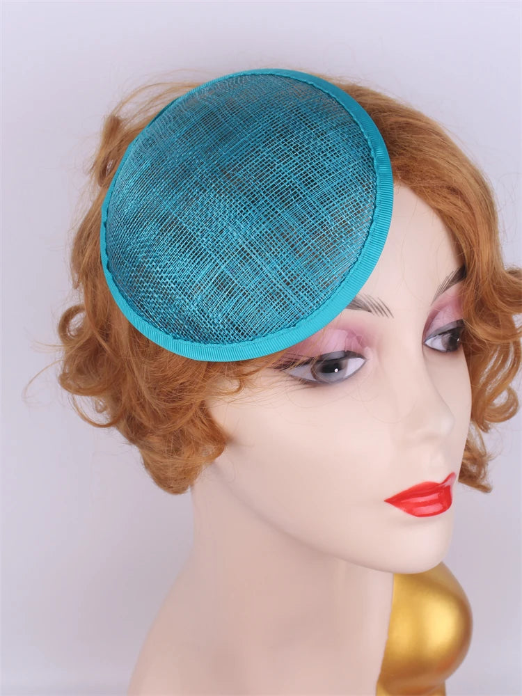 13cm Round & Teardrop Sinamay Fascinator Base DIY Millinery Headpiece Mold