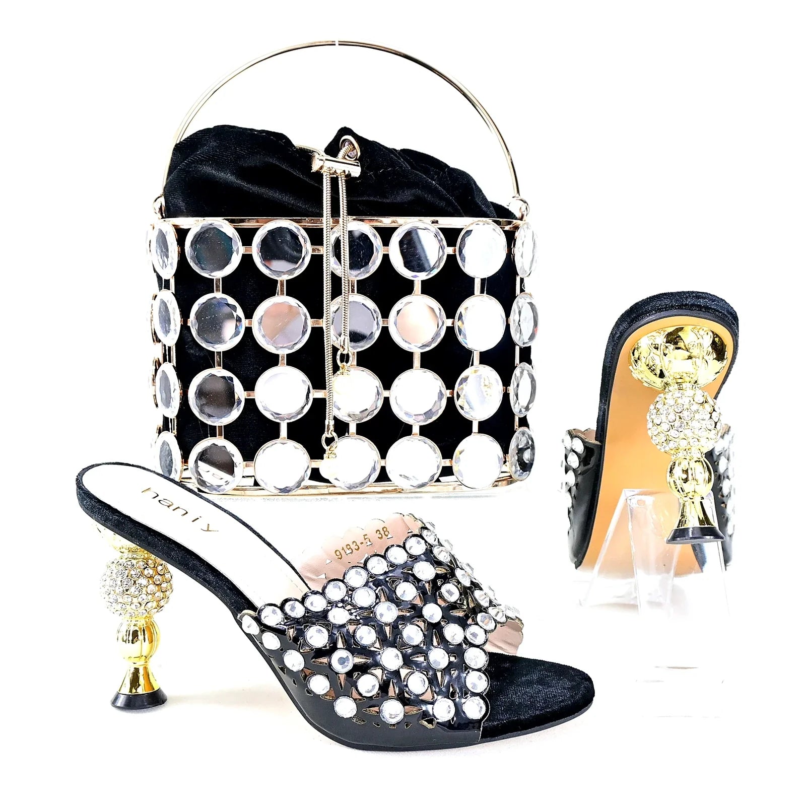 Italian Style Ladies Shoes with Matching Bag Set