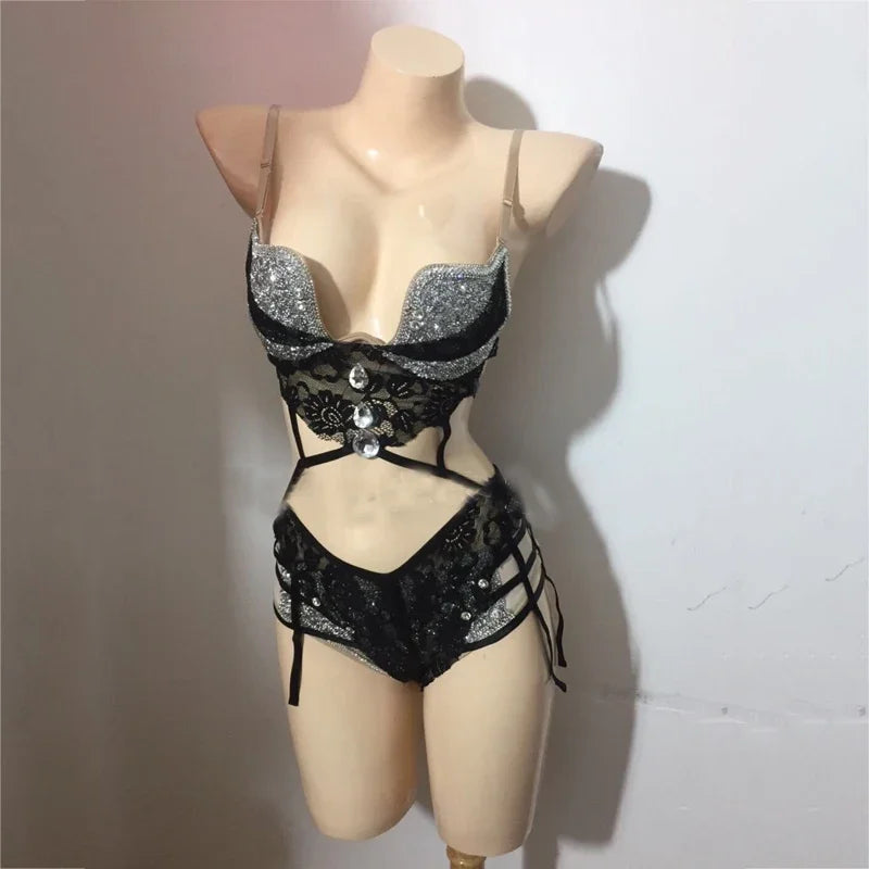 Lace Sequin Performance Bikini