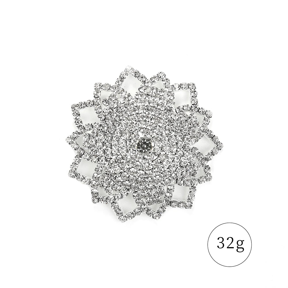 Sparkly Rhinestone Ornate Starburst Reusable Nipple Pasties Self-Adhesive Breast Covers