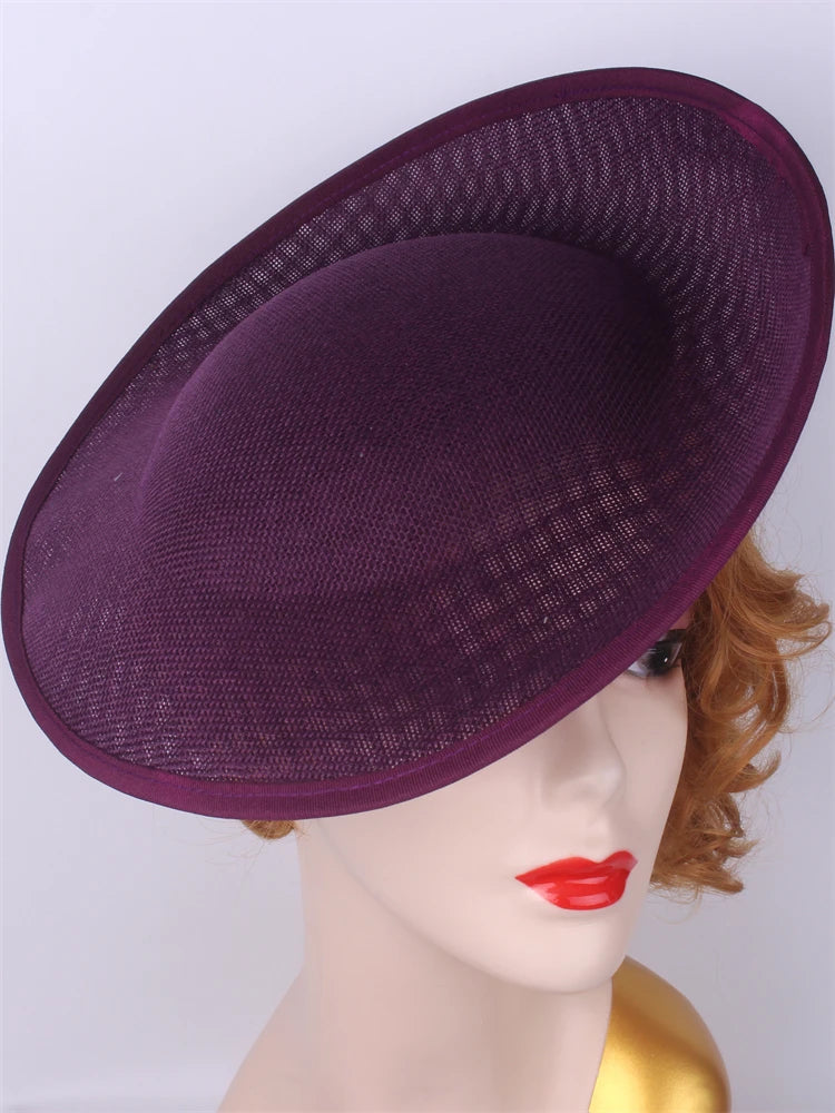 30cm Round Sinamay Fascinator Base DIY Millinery Headpiece Hat Making Blank