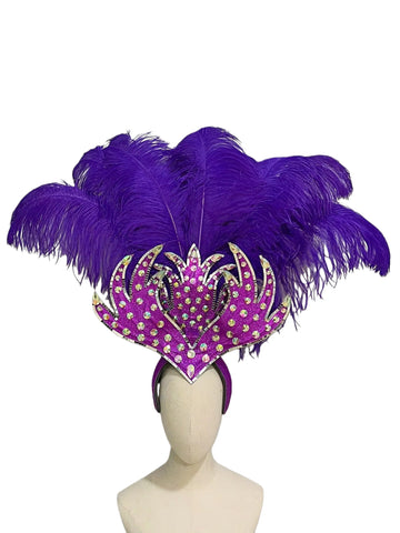 Majestic Feathered Samba Carnival Headdress