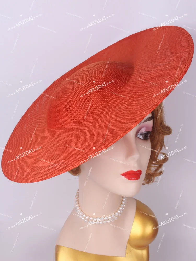 40cm Large Round Sinamay Fascinator Base DIY Millinery Derby Hat Headpiece Mold