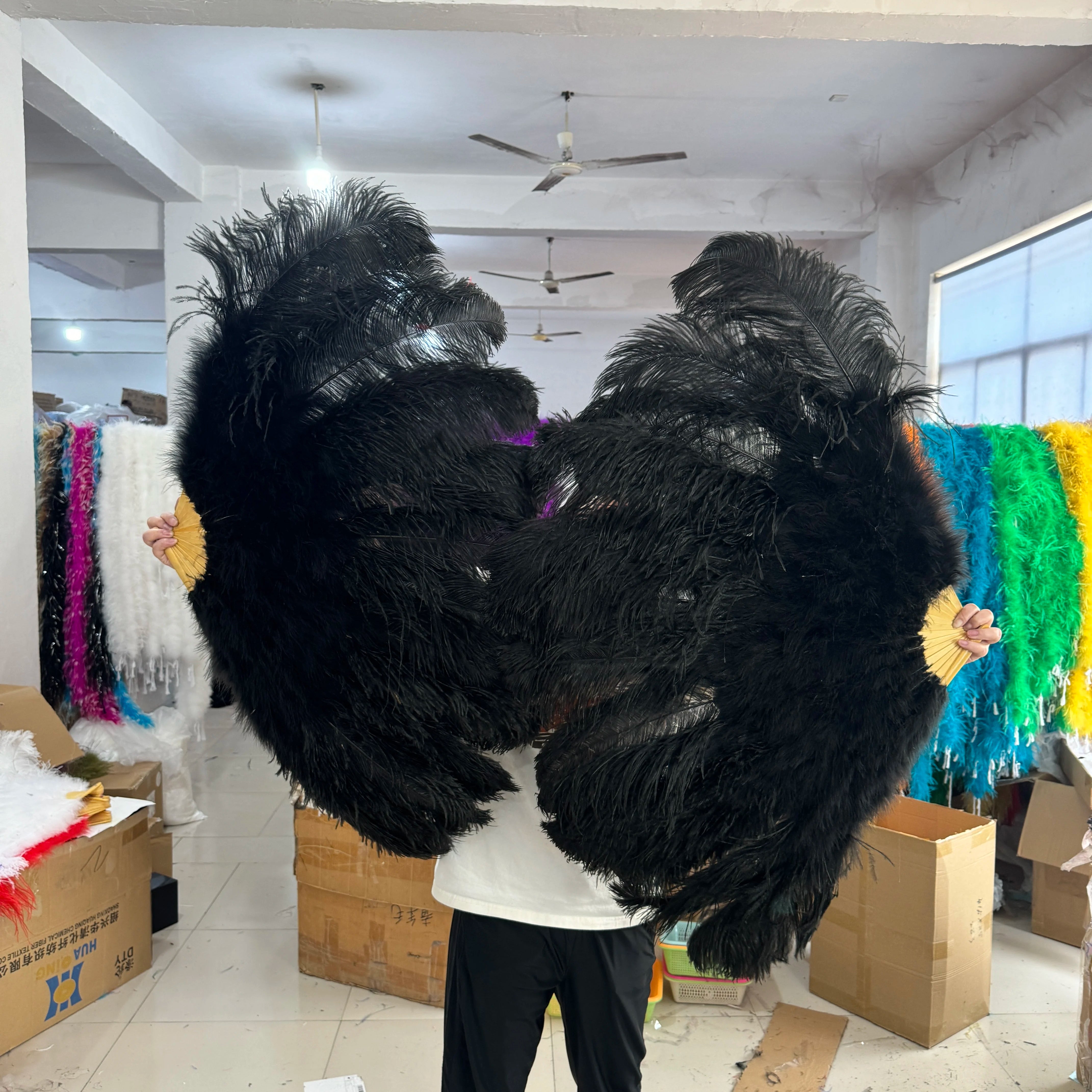 130CM Ostrich Feather Fans