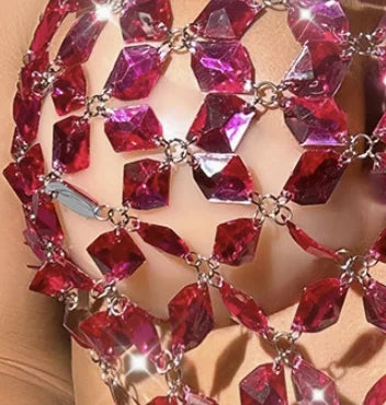 Adjustable Colorful Halter Body Chain