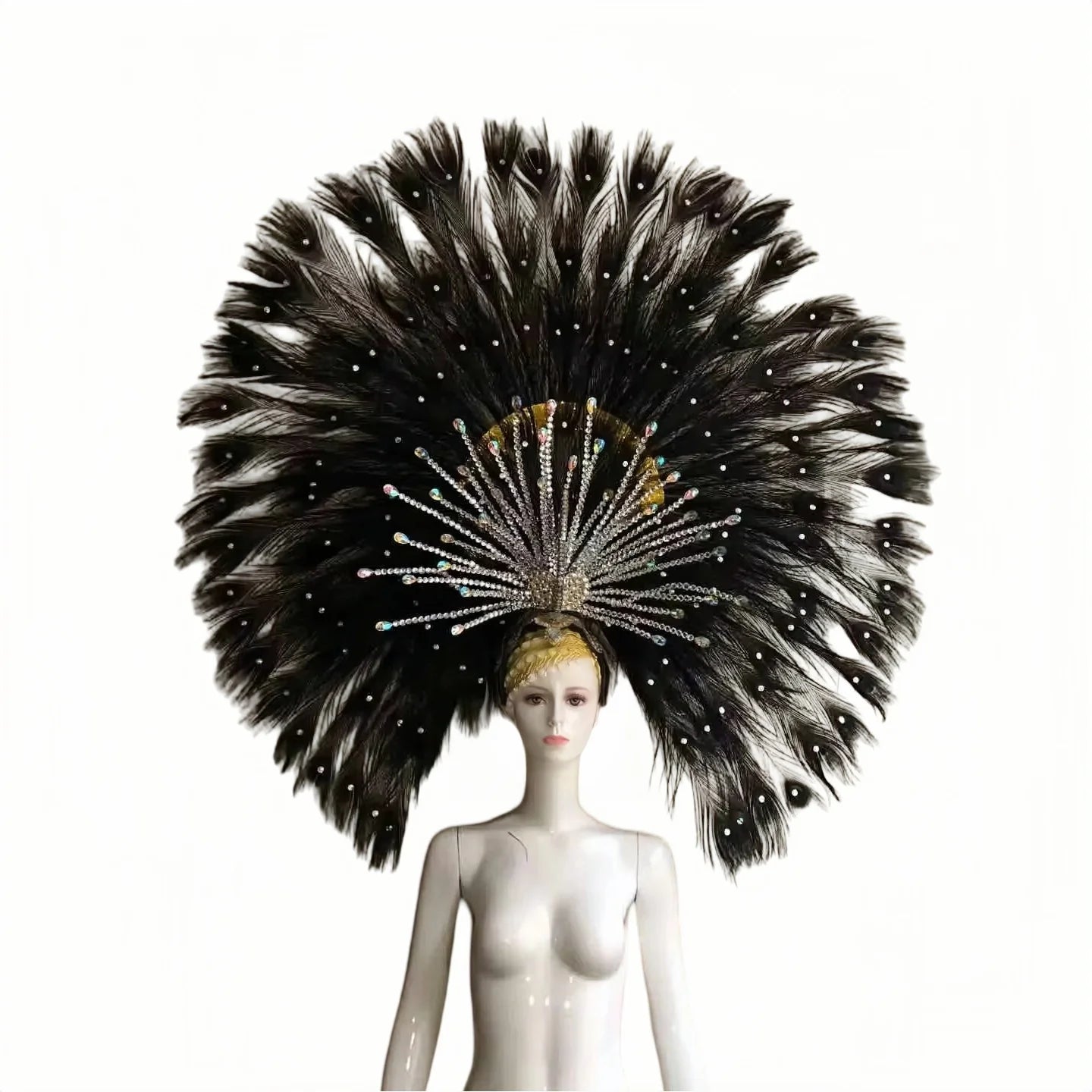 The Stardust Mirage – Premium Mohawk Feather Samba Carnival Headdress