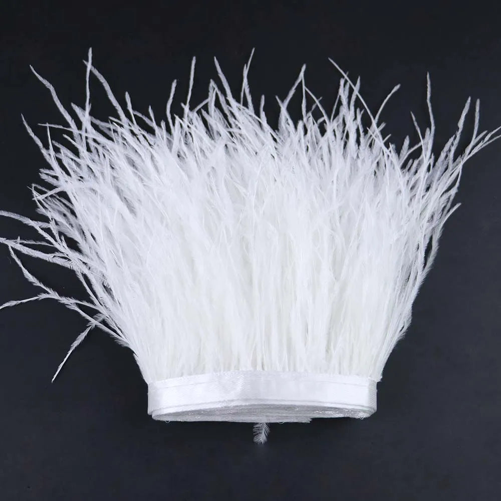 Natural Ostrich Feather Trim & Fringe