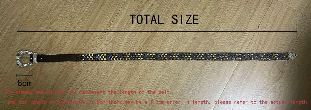 Decorative Diamond Fashion Western Belt