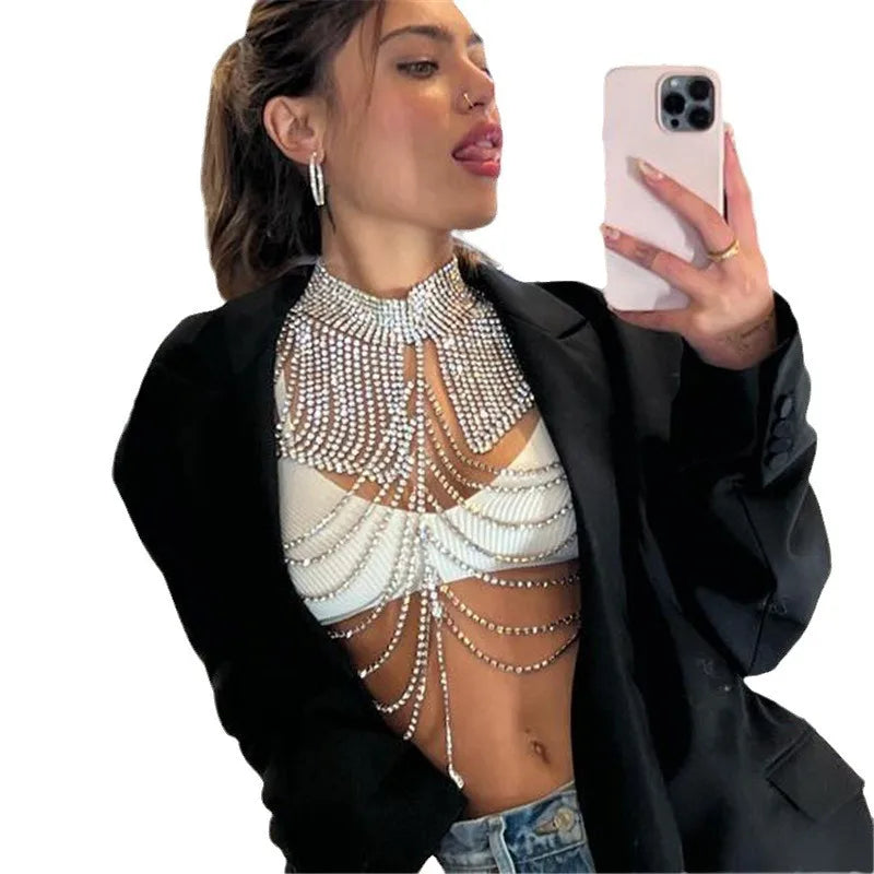 Crystal Chest & Bra Body Chain