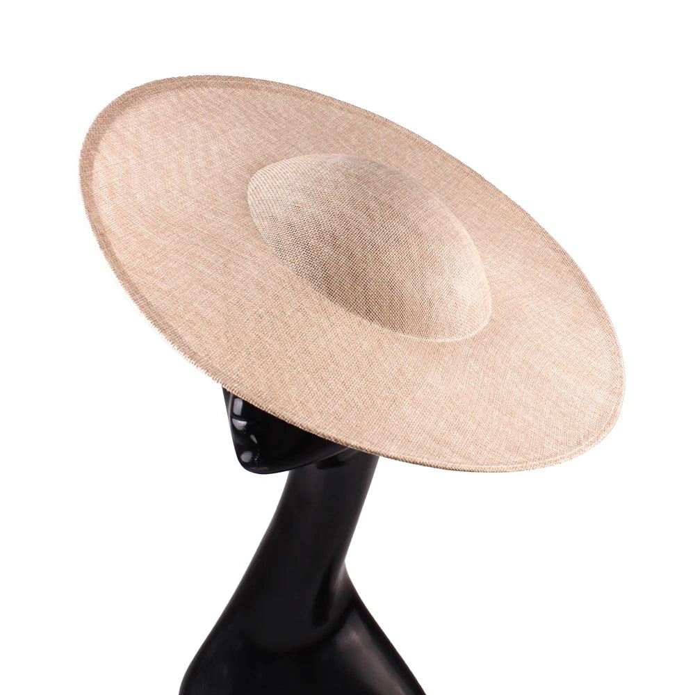 40cm Large Round Sinamay Fascinator Base DIY Millinery Derby Hat Headpiece Mold