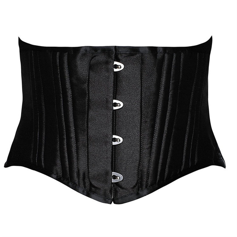 24 Steel Bone Underbust Corset Heavy Duty Waist Trainer Cincher Bustier
