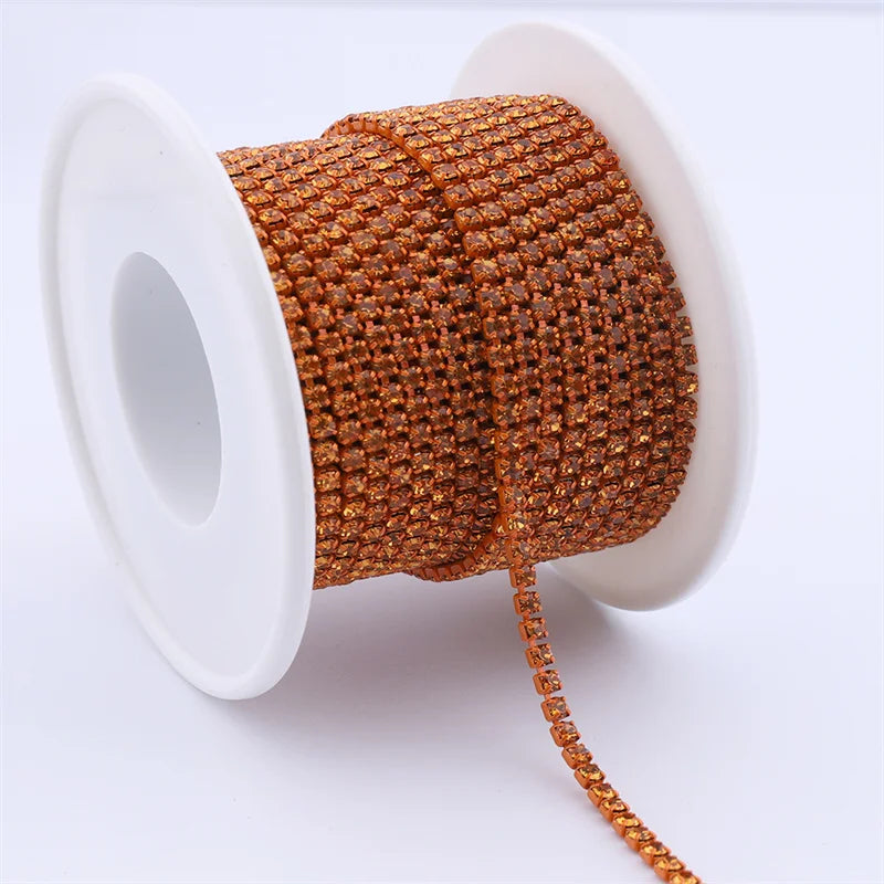 The Stardust Sparkle Chain – Deluxe Crystal Rhinestone Cup Chain Trim