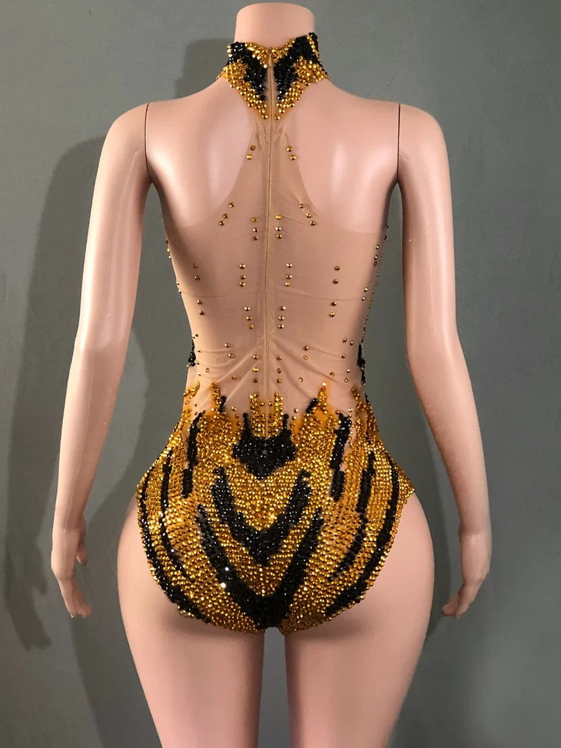 Sequin Showgirl Bodysuit Costume
