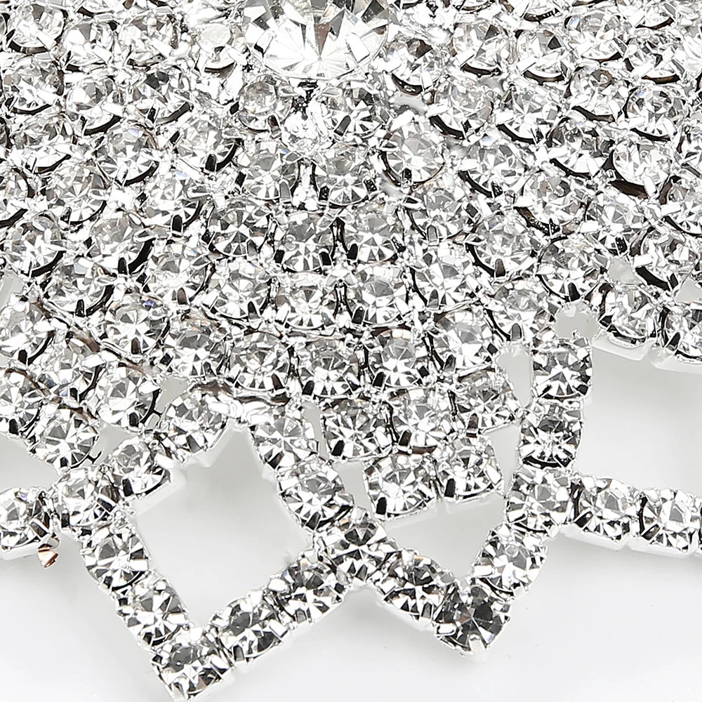 Sparkly Rhinestone Ornate Starburst Reusable Nipple Pasties Self-Adhesive Breast Covers