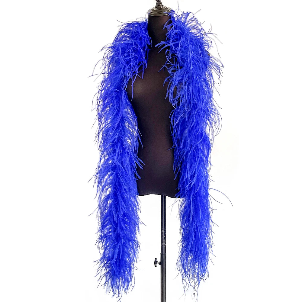 6-Ply Fluffy Ostrich Feather Scarf Boa