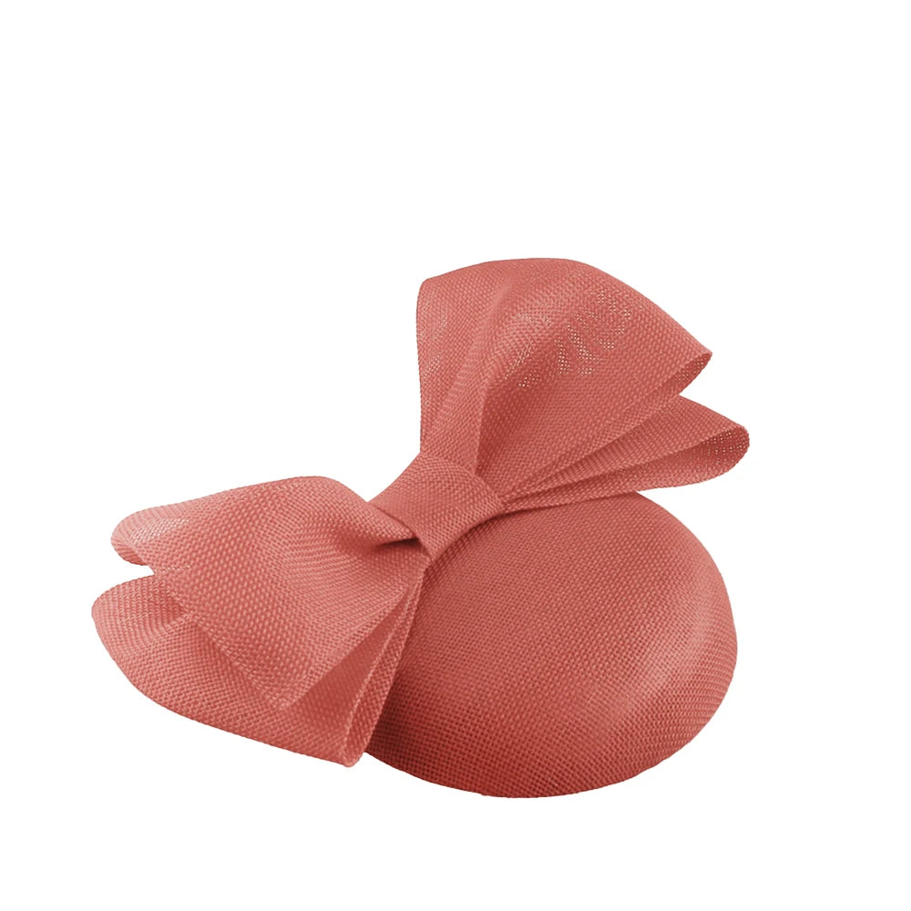 Elegant Sculpted Sinamay Bow Fascinator Headband Kentucky Derby Cocktail Hat