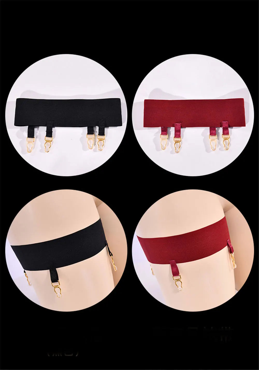 Sexy Women Leg Harness Sexy Elastic Garter Belt Black High Waist Bandage Pantie Lingerie Elastic Leotard Garters Accessories
