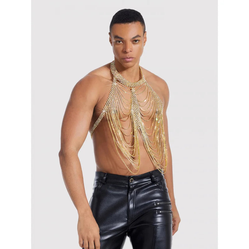 Openwork Metal Costume Body Chain