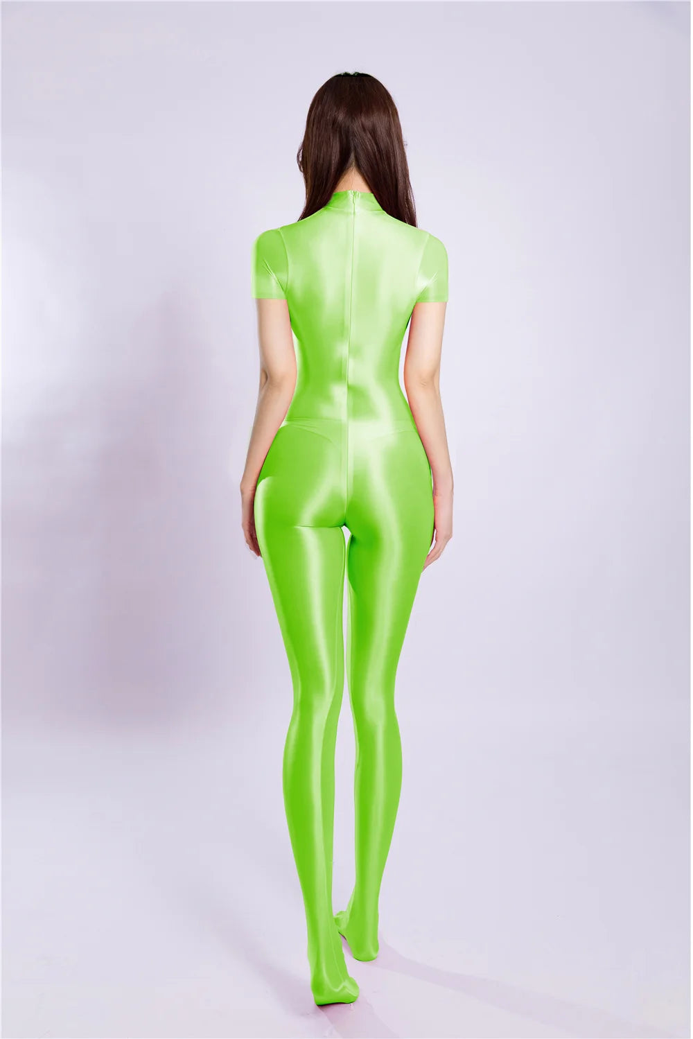 Breathable High-Stretch Zipper Crotch Yoga Bodysuit Shaping Leotard Unitard