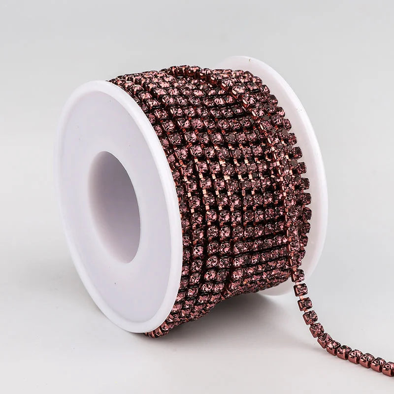 The Stardust Sparkle Chain – Deluxe Crystal Rhinestone Cup Chain Trim