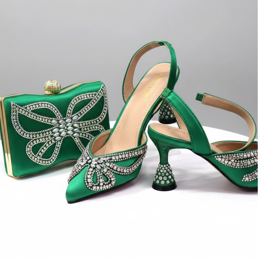 Shoes and Matching Bag Set