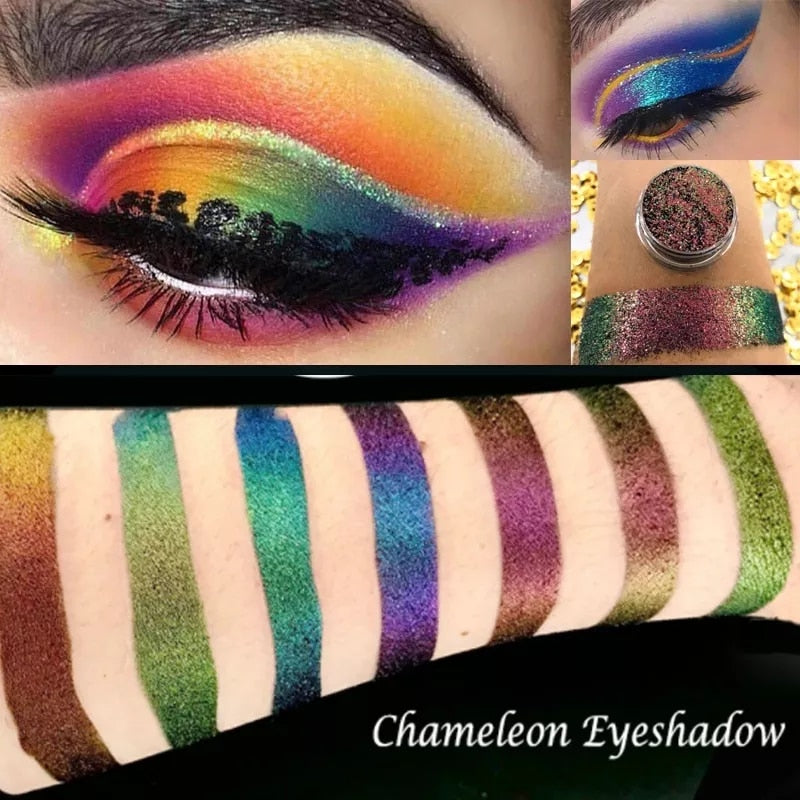 Chameleon Pigment Multi Chrome Prismatic Powder Eye shadow Palette