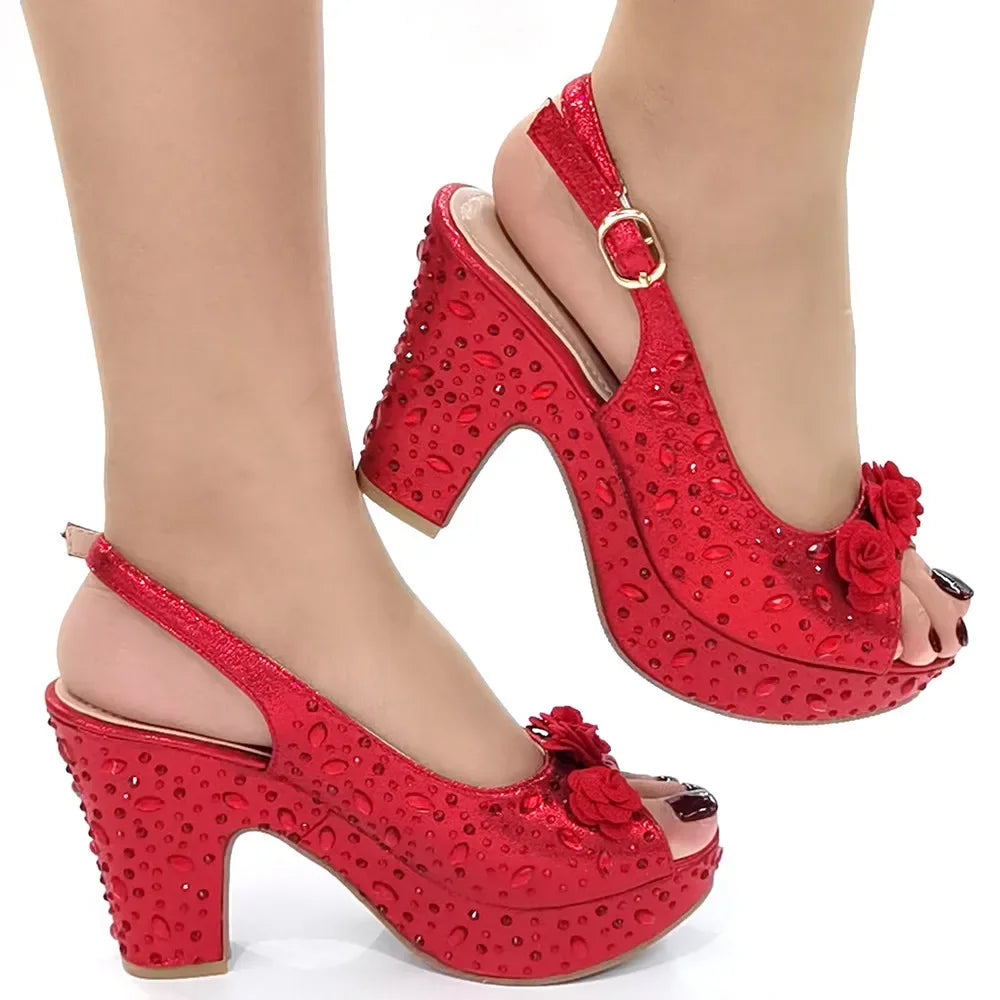 Rhinestone Party Heels