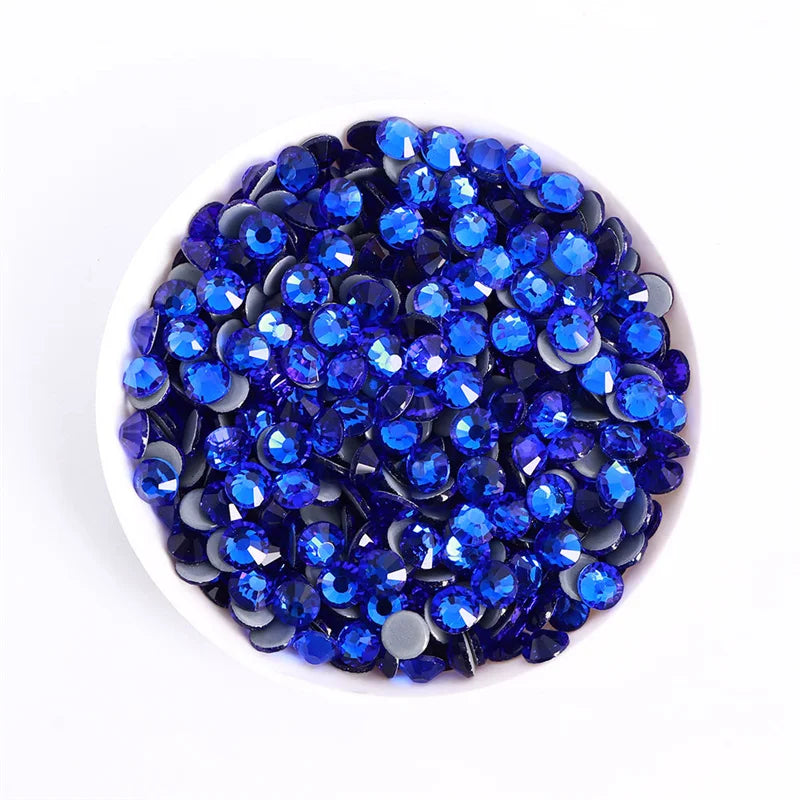 Glass Crystal Hot-Fix Rhinestones Flatback Strass Stones SS6-SS30 Bulk Pack