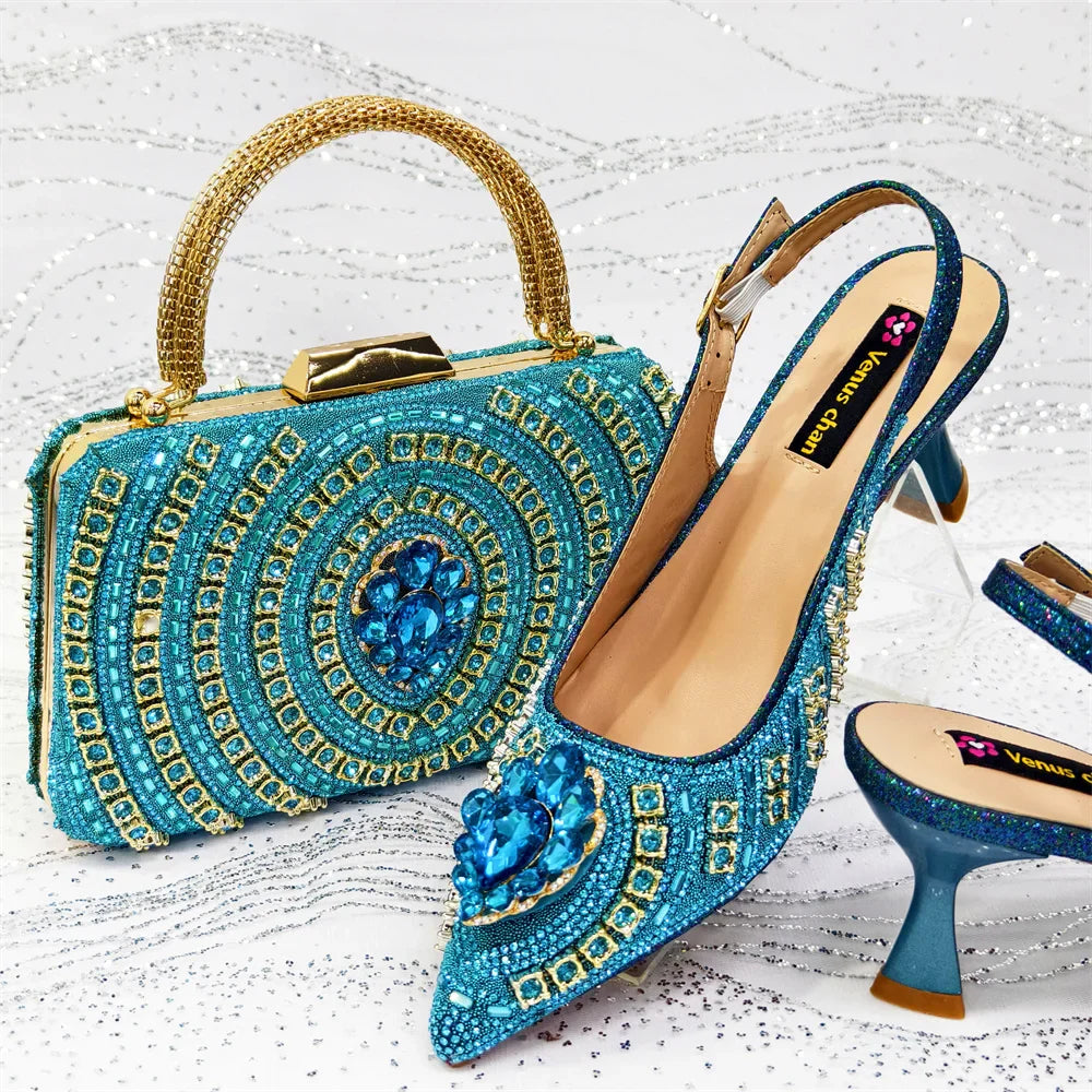 Charming Shoes And Bag Matching Set