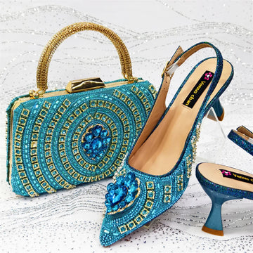 Charming Shoes And Bag Matching Set