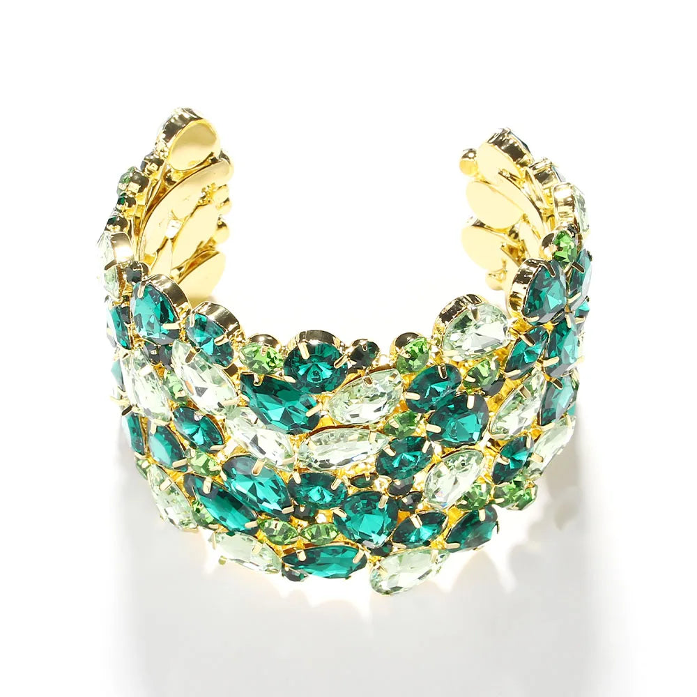 Geometric Crystal Statement Bangle