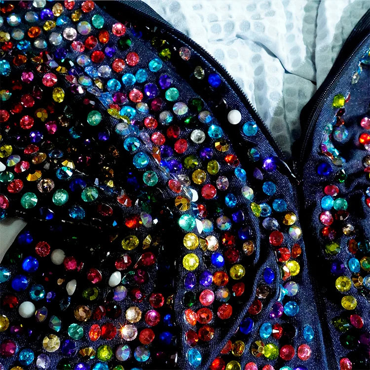 Sparkly Rhinestone Luxury Jumpsuit & Stage Performance Costume