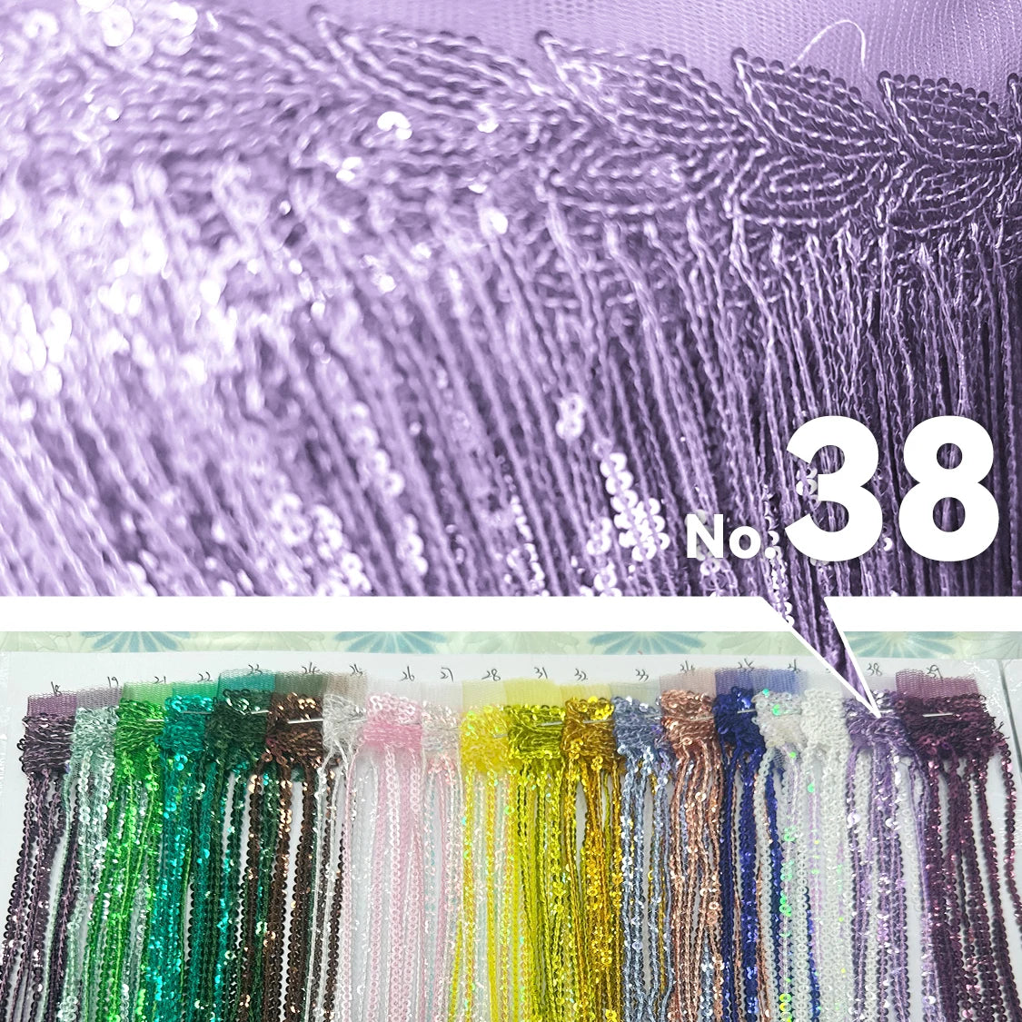 Premium Sequin Fringe Trim (20CM)