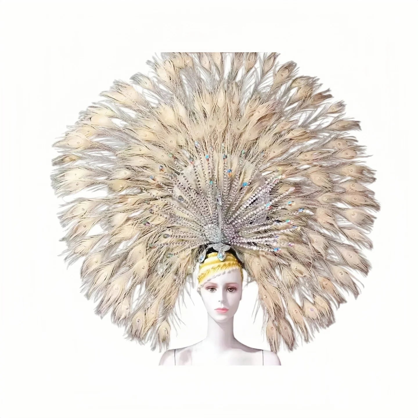 The Stardust Mirage – Premium Mohawk Feather Samba Carnival Headdress